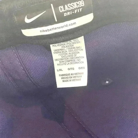 Nike Kansas State Wildcats DRI-FIT Purple Hat Sz L XL 100% Cotton - Picture 4 of 8